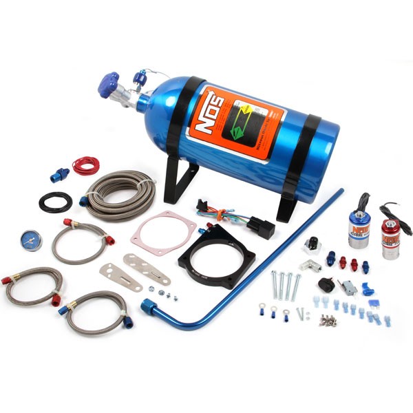 NOS Wet Nitrous Plate Kit 90mm Cable-Drive (97-12 GM LS V8 w/ 4-Bolt TB)