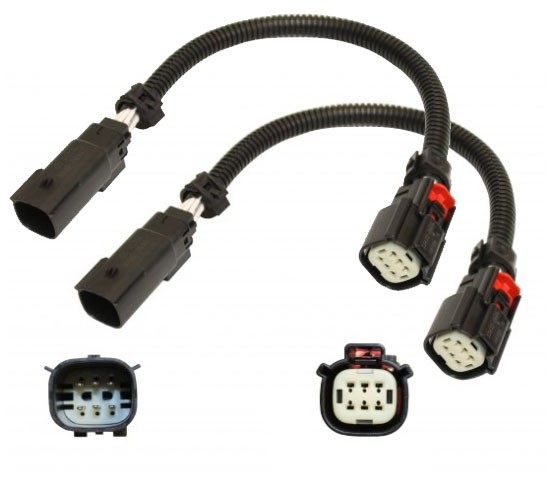 BBK O2 Sensor Extensions - Front (15-17 Mustang GT & V6)