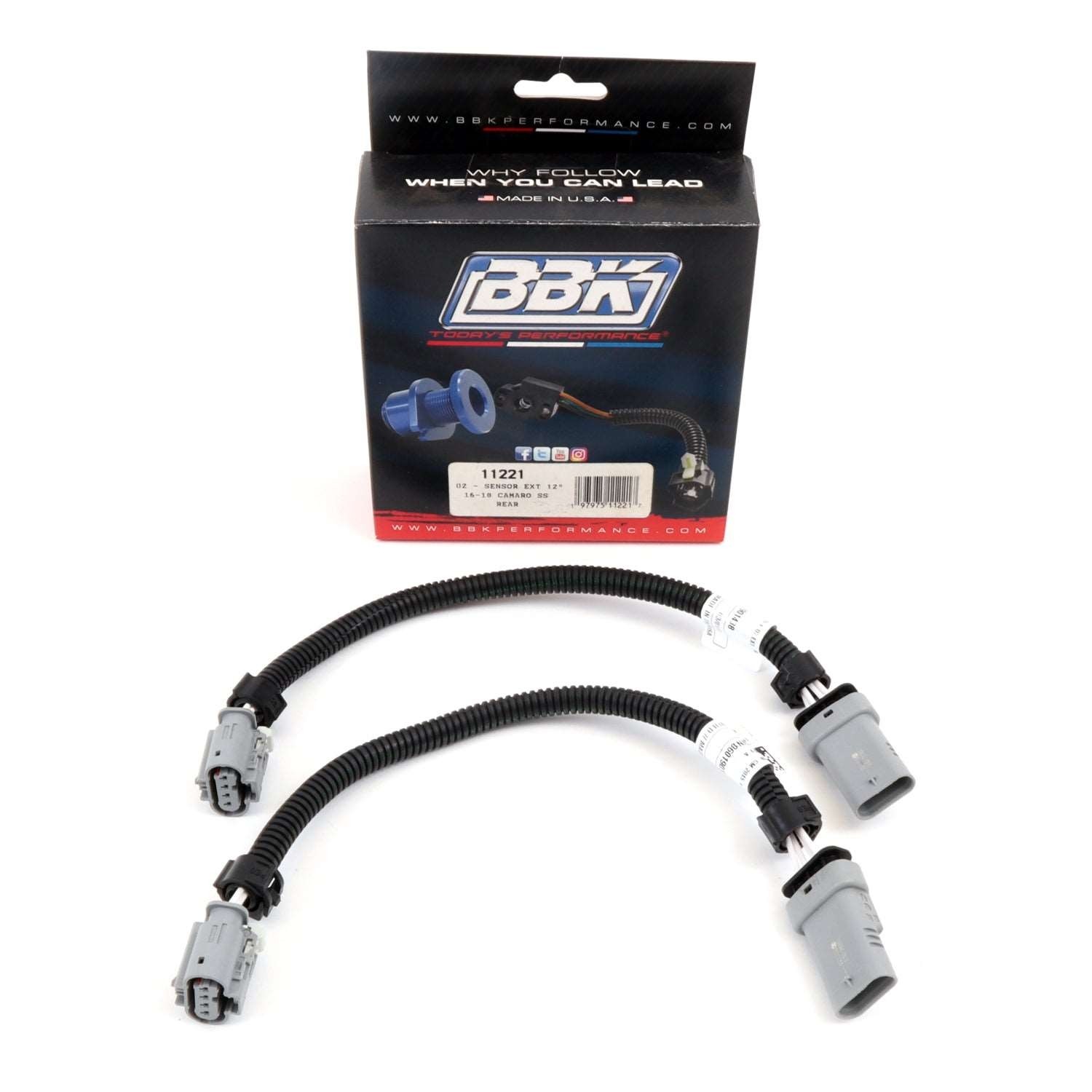 BBK Rear O2 Sensor Extensions for Manual Trans (16-24 Chevrolet Camaro 6.2)