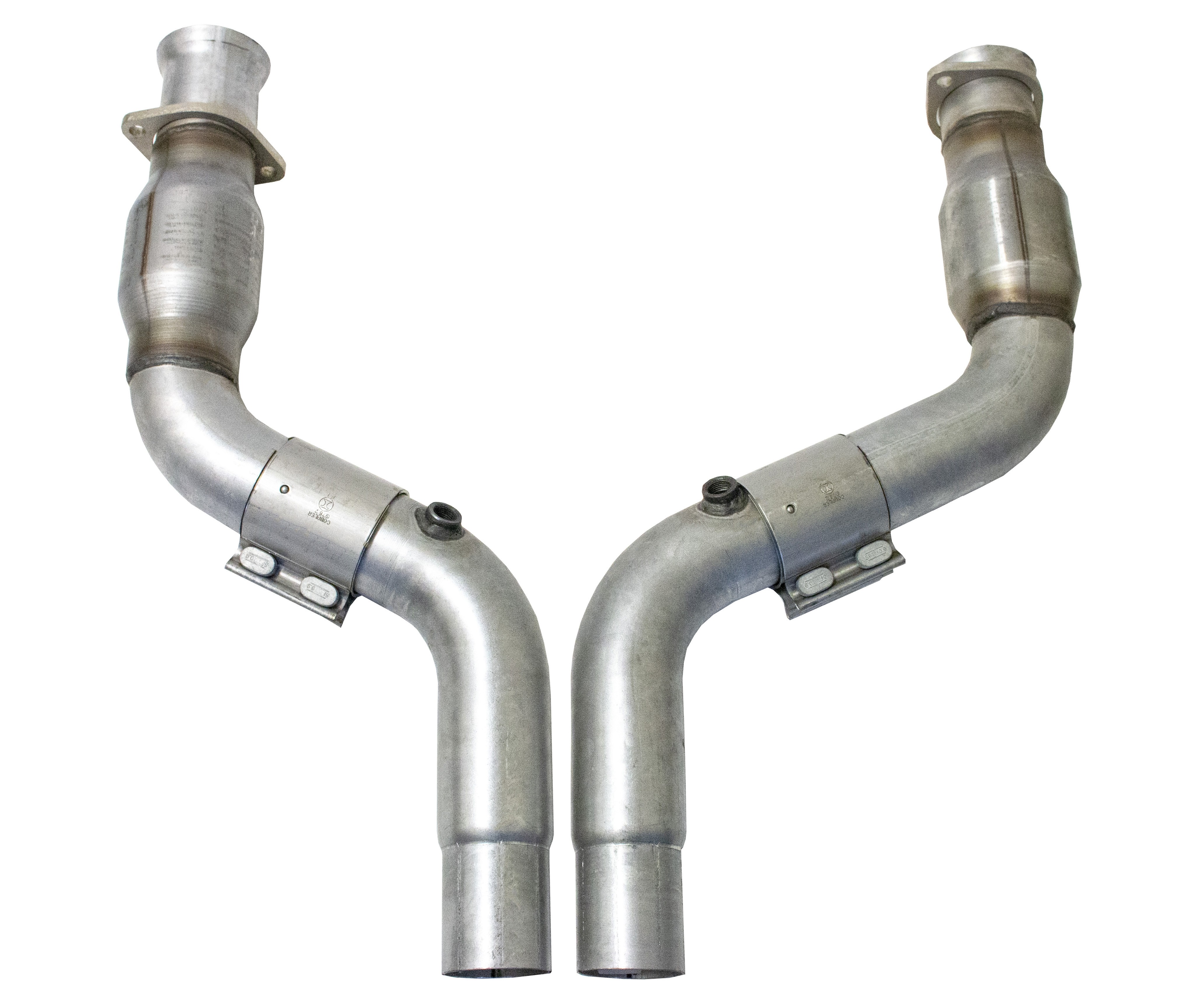 BBK Short Mid Pipe With Cats for 2005-2024 Dodge 6.1,6.4