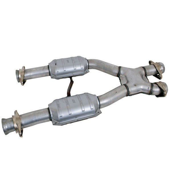 USED BBK 2.5" Short X-Pipe w/ High Flow Converters (79-93 Mustang 5.0)