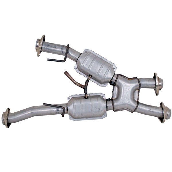 BBK Short X-Pipe w/ High Flow Converters (Auto Trans) 1979-93 Mustang 5.0 1810