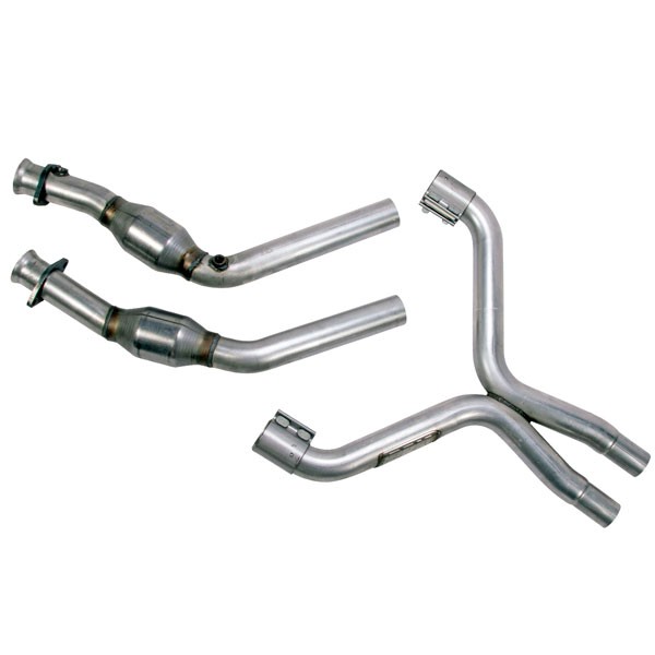 BBK X-Pipe with High Flow Converters (11-14 Mustang V6) 1814