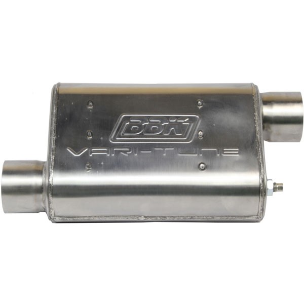 BBK Varitune Adjustable Muffler - Stainless (2-1/2" Offset/Offset) 31015