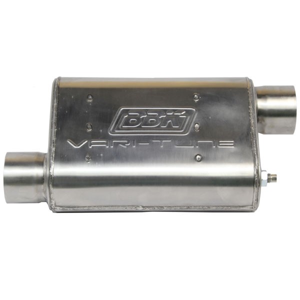 BBK Varitune Adjustable Muffler - Stainless Steel - 2-3/4" Offset / Offset 31025