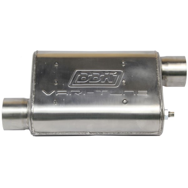 BBK Varitune Muffler - Stainless Steel - 3" Offset / Offset
