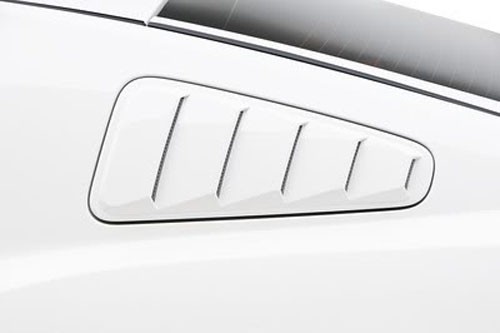 2010-14 Mustang GT V6 3d Carbon Rear Window Louvers