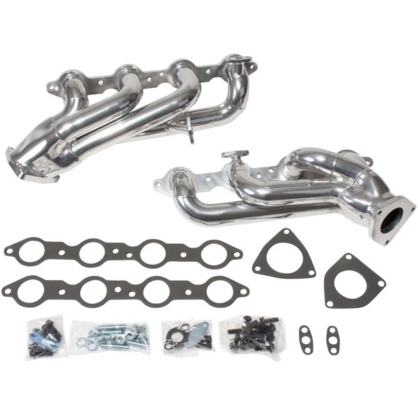 BBK 1-3/4" Shorty Headers - Silver Ceramic (99-13 GM Truck 4.8, 5.3L)