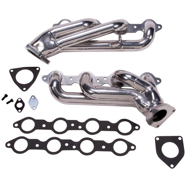 BBK 1-3/4" Shorty Headers - Silver Ceramic (99-13 GM Truck 6.0L) 40060 