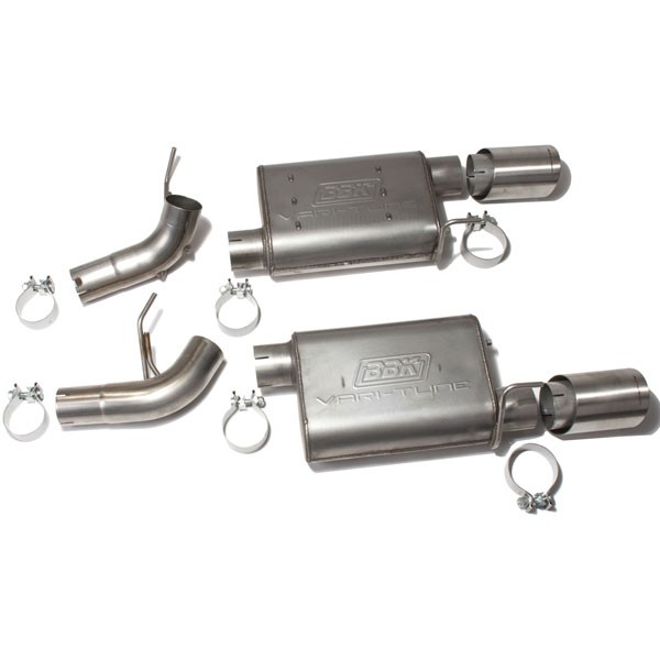 BBK Varitune Axle Back Exhaust - Stainless (05-10 Mustang GT)