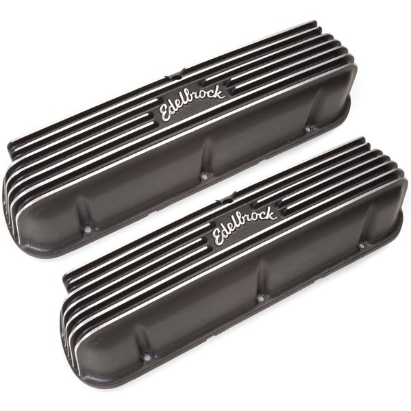 Edelbrock Classic Valve Covers Black (79-95 Mustang V8)