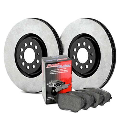 Stoptech Rotor & OE Brake Pad Kit - Front (94-04 Mustang V6, GT) 909.61019