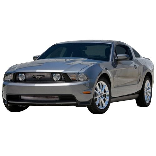 10-12 Ford Mustang GT Black Front Bumper Billet Grille