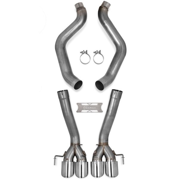 Hooker Blackheart Axle Back Muffler-Delete (05-08 Corvette)