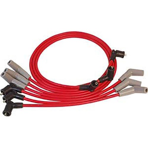 1999-00 Mustang 3.8L V6 MSD 8.5mm Super Conductor Spark Plug Wires - Red
