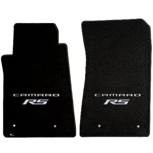 Lloyd Floor Mats Black w/ Silver Camaro Logo (10-12 Camaro) VT-CAM4-BLK-S-RS