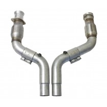BBK Short Mid Pipe With Cats for 2005-2024 Dodge 6.1,6.4