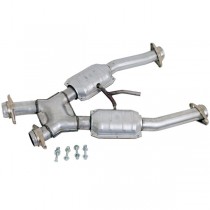 BBK 2.5" Short X-Pipe with High Flow Converters (1994-95 Mustang 5.0) 1672
