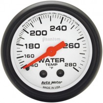 Autometer Phantom 2" Water Temperature Gauge 140-280`F Mechanical
