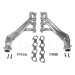 5.7 Hemi Challenger/Charger 1-3/4 In. Long Tube Headers - Polished Silver Ceramic (09-24)