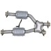 USED BBK 2.5" Short X-Pipe w/ High Flow Converters (79-93 Mustang 5.0)