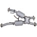 BBK Short X-Pipe w/ High Flow Converters (Auto Trans) 1979-93 Mustang 5.0 1810
