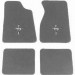 94-99 Ford Mustang Auto Custom Carpets Carpet Floor Mats Grey - Running Horse Logo